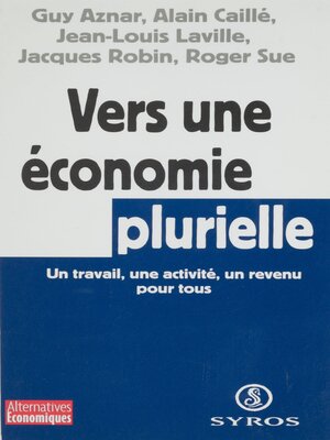 cover image of Vers une économie plurielle